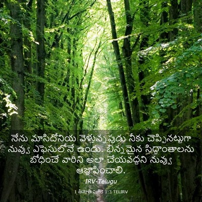 Picture 03 - 1 తిమోతి పత్రిక 1:3 TELIRV - నేను మాసిదోనియ - Bible Verse Picture