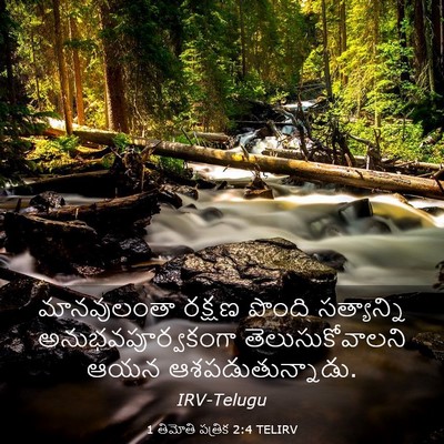 Picture 03 - 1 తిమోతి పత్రిక 2:4 TELIRV - మానవులంతా రక్షణ - Bible Verse Picture