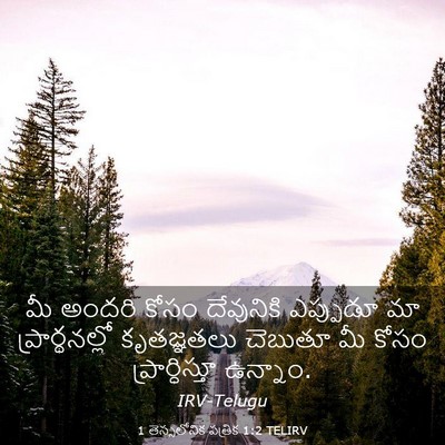 Picture 03 - 1 తెస్సలోనిక పత్రిక 1:2 TELIRV - మీ అందరి కోసం - Bible Verse Picture
