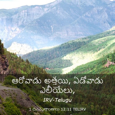 Picture 03 - 1 దినవృత్తాంతాలు 12:11 TELIRV - ఆరోవాడు అత్తయి, - Bible Verse Picture