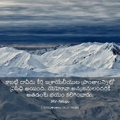 Picture 03 - 1 దినవృత్తాంతాలు 14:17 TELIRV - కాబట్టి దావీదు - Bible Verse Picture