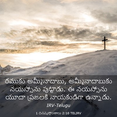 Picture 03 - 1 దినవృత్తాంతాలు 2:10 TELIRV - రముకు - Bible Verse Picture