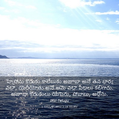 Picture 03 - 1 దినవృత్తాంతాలు 2:18 TELIRV - హెస్రోను కొడుకు - Bible Verse Picture