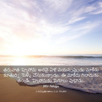 Picture 03 - 1 దినవృత్తాంతాలు 2:21 TELIRV - తరువాత హెస్రోను - Bible Verse Picture