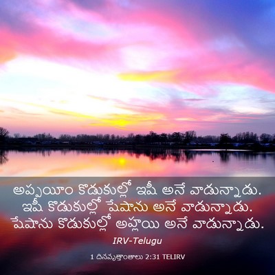 Picture 03 - 1 దినవృత్తాంతాలు 2:31 TELIRV - అప్పయీం - Bible Verse Picture
