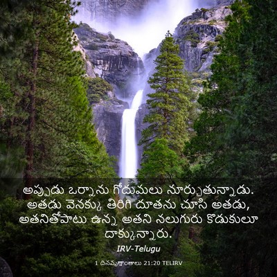 Picture 03 - 1 దినవృత్తాంతాలు 21:20 TELIRV - అప్పుడు ఒర్నాను - Bible Verse Picture