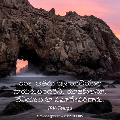 Picture 03 - 1 దినవృత్తాంతాలు 23:2 TELIRV - ఇంకా అతడు - Bible Verse Picture