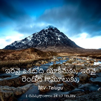 Picture 03 - 1 దినవృత్తాంతాలు 24:17 TELIRV - ఇరవై ఒకటోది - Bible Verse Picture