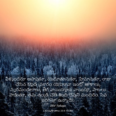 Picture 03 - 1 దినవృత్తాంతాలు 25:6 TELIRV - వీళ్ళందరూ - Bible Verse Picture