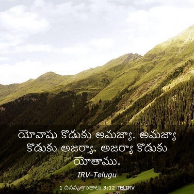 Picture 03 - 1 దినవృత్తాంతాలు 3:12 TELIRV - యోవాషు కొడుకు - Bible Verse Picture