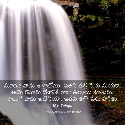 Picture 03 - 1 దినవృత్తాంతాలు 3:2 TELIRV - మూడవ వాడు - Bible Verse Picture