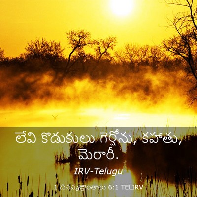 Picture 03 - 1 దినవృత్తాంతాలు 6:1 TELIRV - లేవి కొడుకులు - Bible Verse Picture