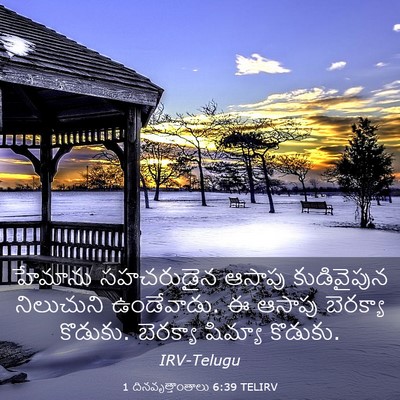 Picture 03 - 1 దినవృత్తాంతాలు 6:39 TELIRV - హేమాను సహచరుడైన - Bible Verse Picture