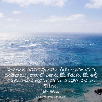 Picture 03 - 1 దినవృత్తాంతాలు 6:44 TELIRV - హేమానుకి ఎడమవైపున - Bible Verse Picture