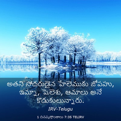 Picture 03 - 1 దినవృత్తాంతాలు 7:35 TELIRV - అతని సోదరుడైన - Bible Verse Picture