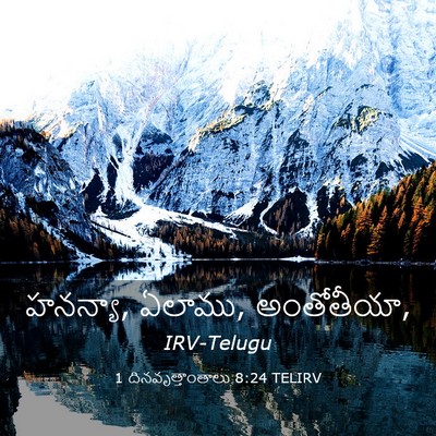 Picture 03 - 1 దినవృత్తాంతాలు 8:24 TELIRV - హనన్యా, ఏలాము, - Bible Verse Picture