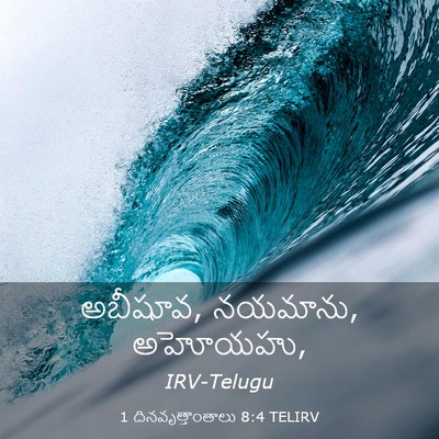 Picture 03 - 1 దినవృత్తాంతాలు 8:4 TELIRV - అబీషూవ, నయమాను, - Bible Verse Picture