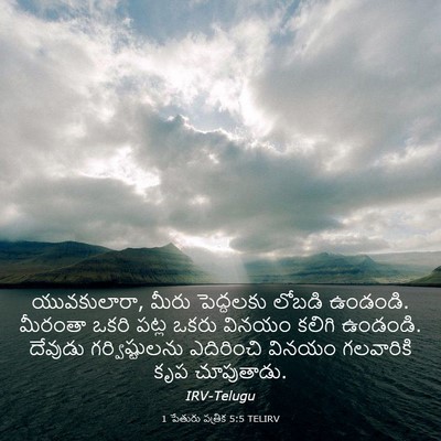 Picture 03 - 1 పేతురు పత్రిక 5:5 TELIRV - యువకులారా, మీరు - Bible Verse Picture