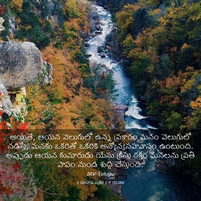 Picture 03 - 1 యోహాను పత్రిక 1:7 TELIRV - అయితే, ఆయన - Bible Verse Picture