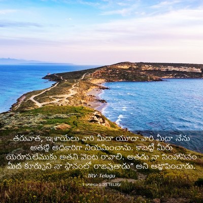 Picture 03 - 1 రాజులు 1:35 TELIRV - తరువాత, ఇశ్రాయేలు - Bible Verse Picture