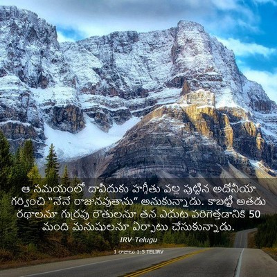 Picture 03 - 1 రాజులు 1:5 TELIRV - ఆ సమయంలో దావీదుకు - Bible Verse Picture