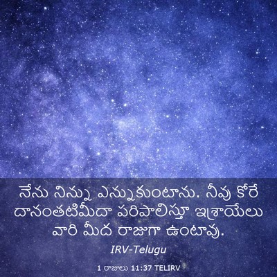 Picture 03 - 1 రాజులు 11:37 TELIRV - నేను నిన్ను - Bible Verse Picture