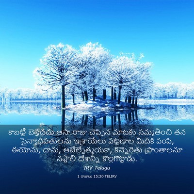 Picture 03 - 1 రాజులు 15:20 TELIRV - కాబట్టి బెన్హదదు - Bible Verse Picture