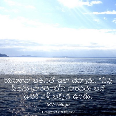 Picture 03 - 1 రాజులు 17:8 TELIRV - యెహోవా అతనితో ఇలా - Bible Verse Picture