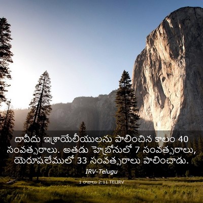 Picture 03 - 1 రాజులు 2:11 TELIRV - దావీదు - Bible Verse Picture
