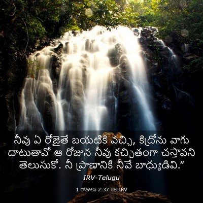 Picture 03 - 1 రాజులు 2:37 TELIRV - నీవు ఏ రోజైతే - Bible Verse Picture