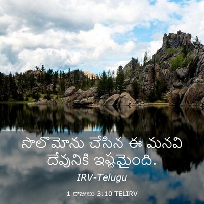 Picture 03 - 1 రాజులు 3:10 TELIRV - సొలొమోను చేసిన ఈ - Bible Verse Picture