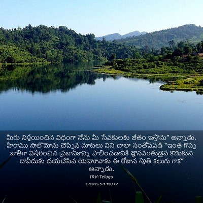Picture 03 - 1 రాజులు 5:7 TELIRV - మీరు నిర్ణయించిన - Bible Verse Picture