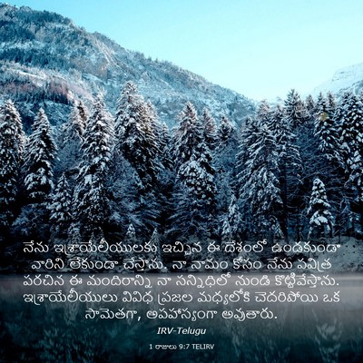 Picture 03 - 1 రాజులు 9:7 TELIRV - నేను - Bible Verse Picture