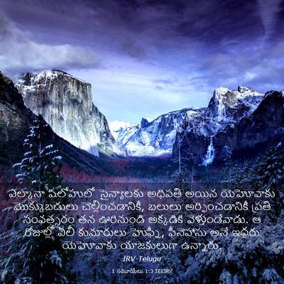 Picture 03 - 1 సమూయేలు 1:3 TELIRV - ఎల్కానా షిలోహులో - Bible Verse Picture