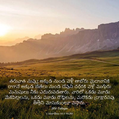 Picture 03 - 1 సమూయేలు 10:3 TELIRV - తరువాత నువ్వు - Bible Verse Picture