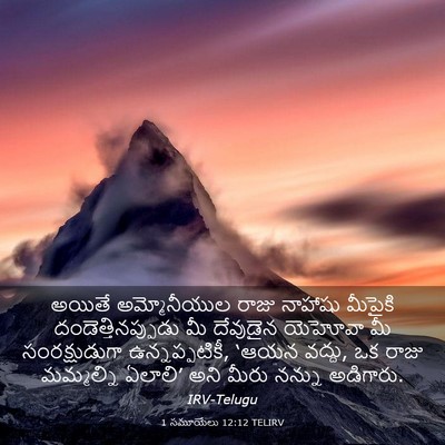 Picture 03 - 1 సమూయేలు 12:12 TELIRV - అయితే అమ్మోనీయుల - Bible Verse Picture