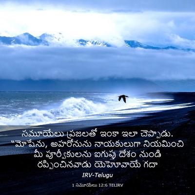 Picture 03 - 1 సమూయేలు 12:6 TELIRV - సమూయేలు ప్రజలతో - Bible Verse Picture
