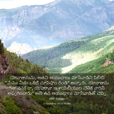 Picture 03 - 1 సమూయేలు 14:12 TELIRV - యోనాతానును, అతని - Bible Verse Picture