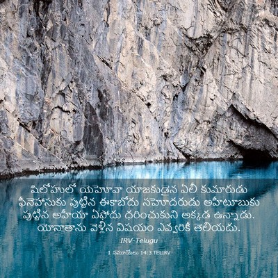 Picture 03 - 1 సమూయేలు 14:3 TELIRV - షిలోహులో యెహోవా - Bible Verse Picture