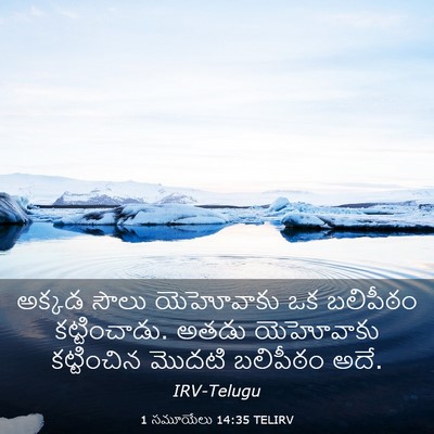 Picture 03 - 1 సమూయేలు 14:35 TELIRV - అక్కడ సౌలు - Bible Verse Picture