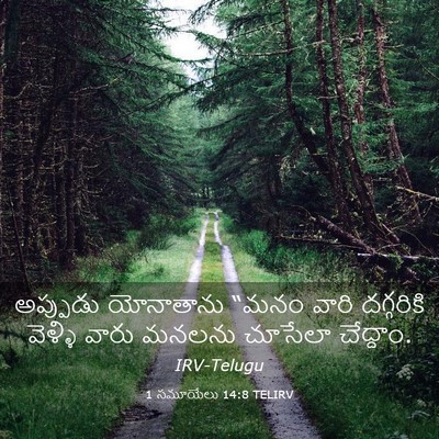 Picture 03 - 1 సమూయేలు 14:8 TELIRV - అప్పుడు యోనాతాను - Bible Verse Picture