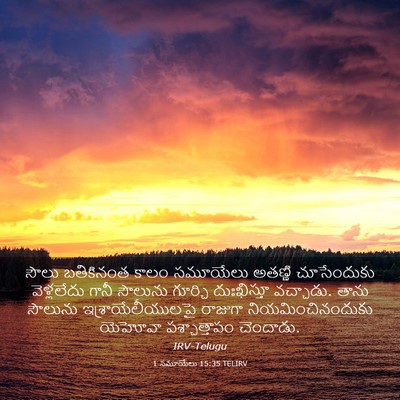 Picture 03 - 1 సమూయేలు 15:35 TELIRV - సౌలు బతికినంత - Bible Verse Picture
