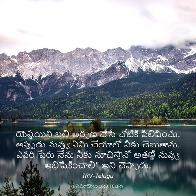 Picture 03 - 1 సమూయేలు 16:3 TELIRV - యెష్షయిని బలి - Bible Verse Picture