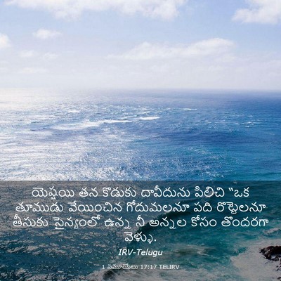 Picture 03 - 1 సమూయేలు 17:17 TELIRV - యెష్షయి తన కొడుకు - Bible Verse Picture