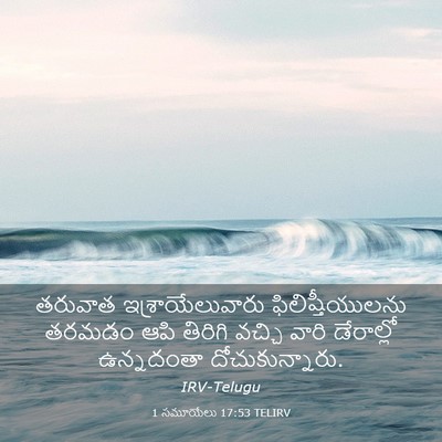 Picture 03 - 1 సమూయేలు 17:53 TELIRV - తరువాత - Bible Verse Picture