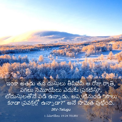 Picture 03 - 1 సమూయేలు 19:24 TELIRV - ఇంకా అతడు తన - Bible Verse Picture