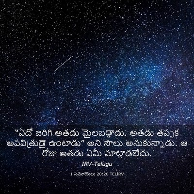 Picture 03 - 1 సమూయేలు 20:26 TELIRV - “ఏదో జరిగి అతడు - Bible Verse Picture