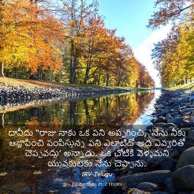 Picture 03 - 1 సమూయేలు 21:2 TELIRV - దావీదు “రాజు నాకు - Bible Verse Picture