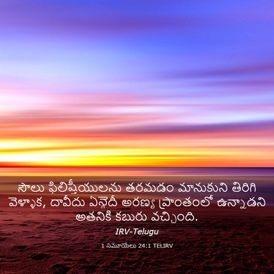 Picture 03 - 1 సమూయేలు 24:1 TELIRV - సౌలు - Bible Verse Picture