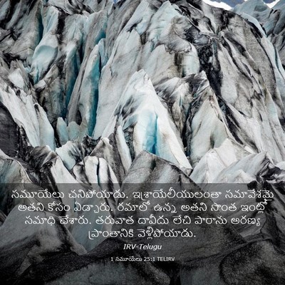 Picture 03 - 1 సమూయేలు 25:1 TELIRV - సమూయేలు - Bible Verse Picture